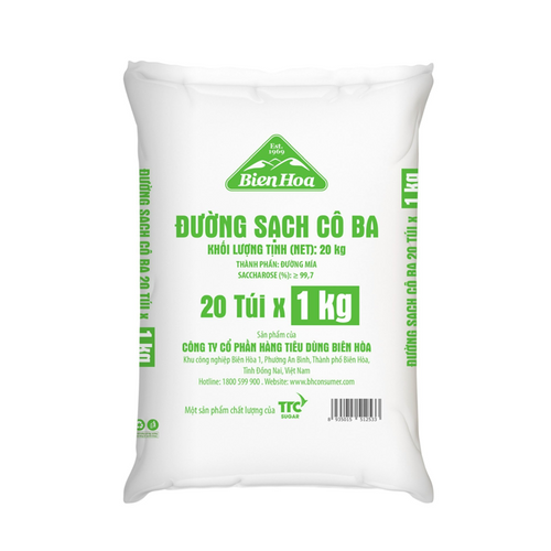 Đường cát Cô Ba hiệu Biên Hòa 1kg