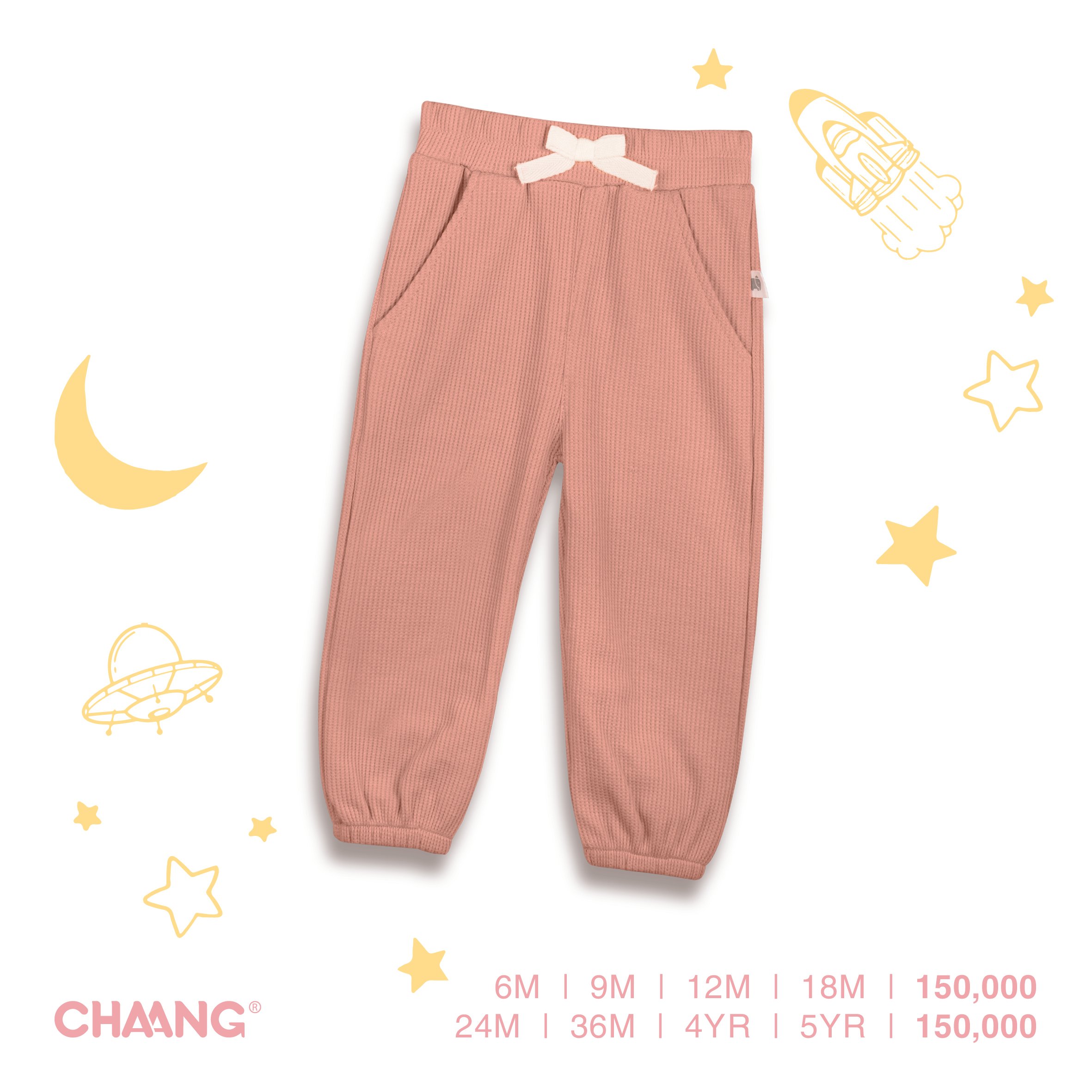 Áo dài tay vải cotton ấm áp họa tiết trẻ em cosmos Chaang