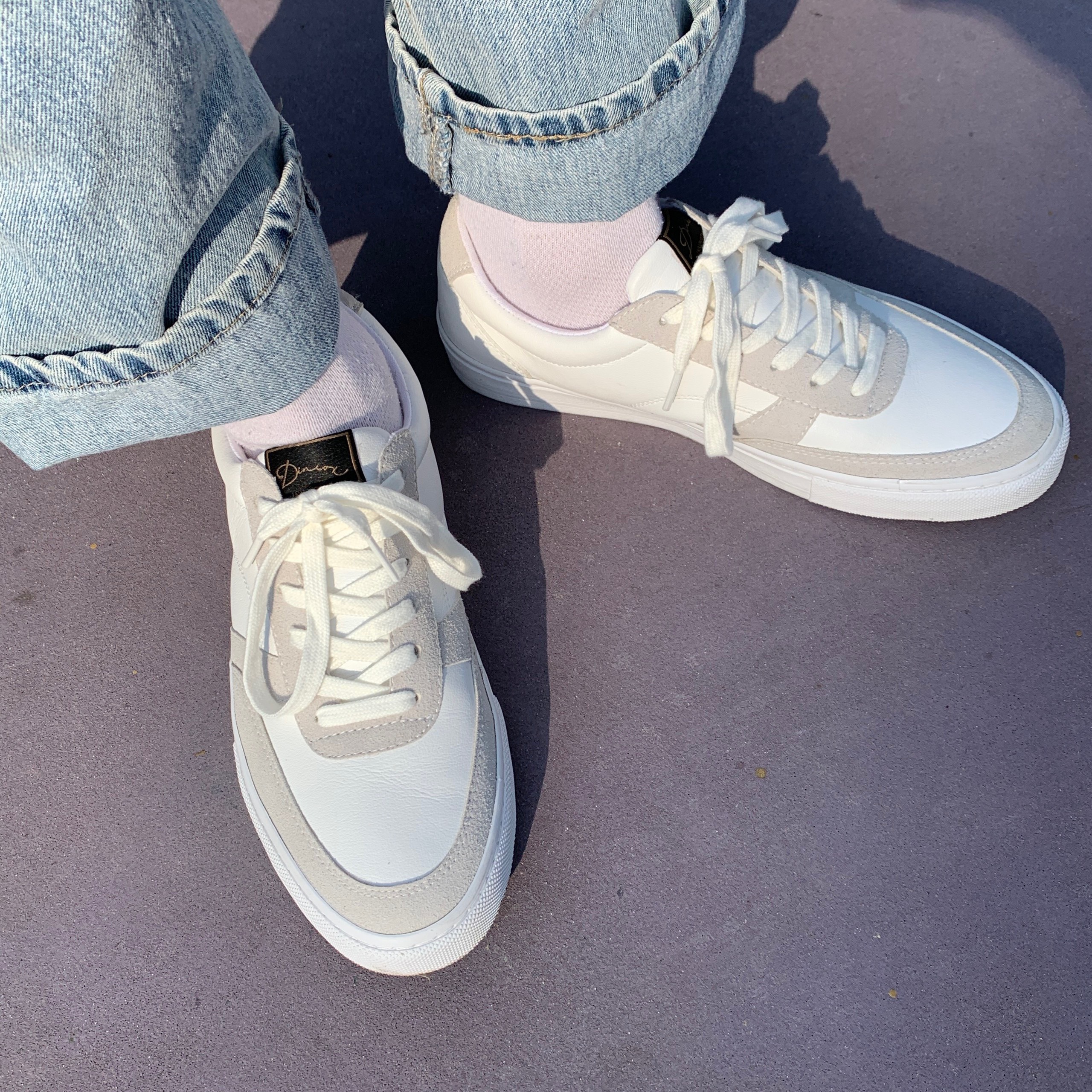 Giày Sneaker Da Nam Nữ E13 Off/White Sang Trọng Thời Thượng