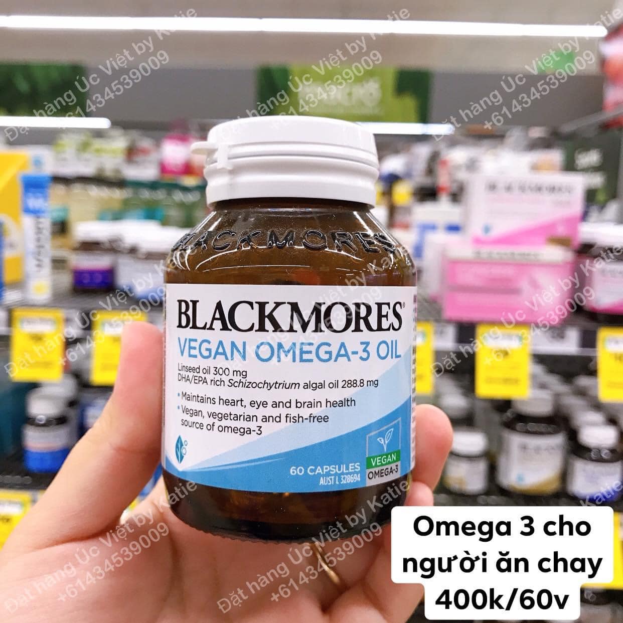 Blackmore Vegan Omega 3 lọ 60 Viên