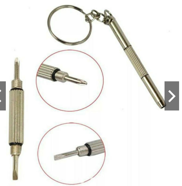 Tua vít mini 2 đầu kiêm móc chìa khóa đa năng