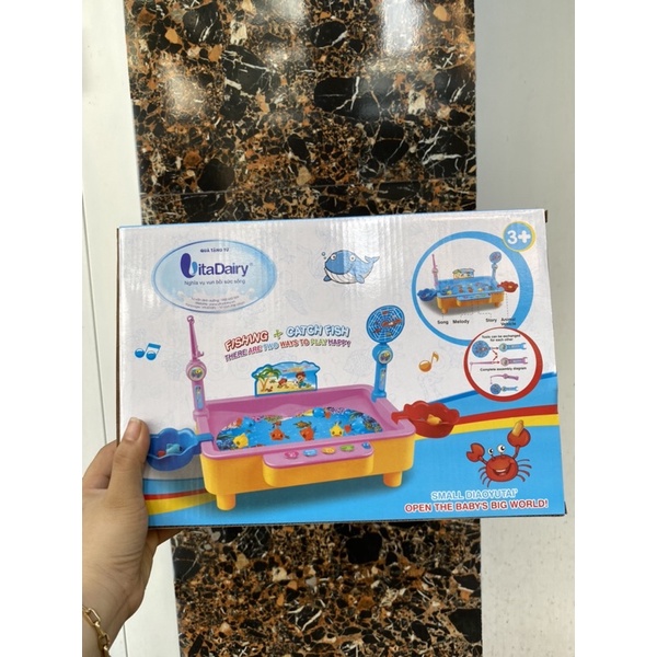 ( Có phát nhạc )Bộ đồ chơi câu cá hkm Vitadairy - ko kèm pin