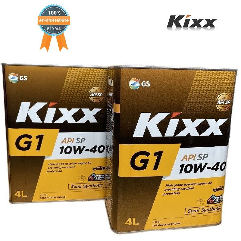 [HCM][Hàng Chính Hãng] Dầu Nhớt Cho Động Cơ Xăng KIXX G1 SP 10W-40 4 Lít tiết kiệm nhiên liệu cho xe bạn