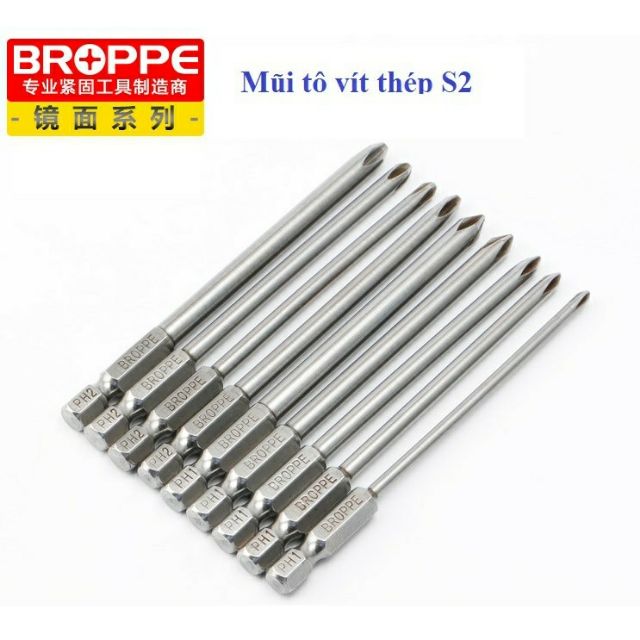 SV Bán lẻ mũi vặn vít 4 cạnh chuôi lục giác 100mm