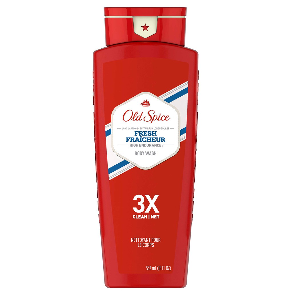 Sữa tắm gội old spice hair body wash 532ml