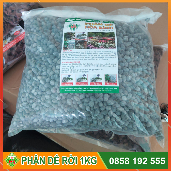 Phân Dê Bón Lan, Bón Hồng Combo 10 túi 1kg