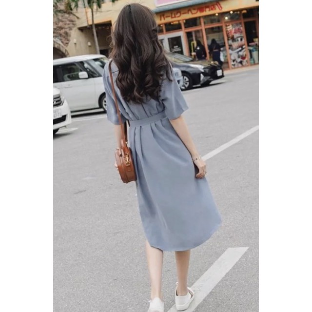 Đầm sm xanh túi hộp