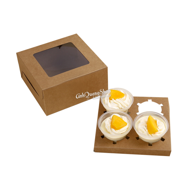 Hộp đựng bánh cupcake 2 chiêc, 4 chiếc, 6 chiếc, 12 chiếc