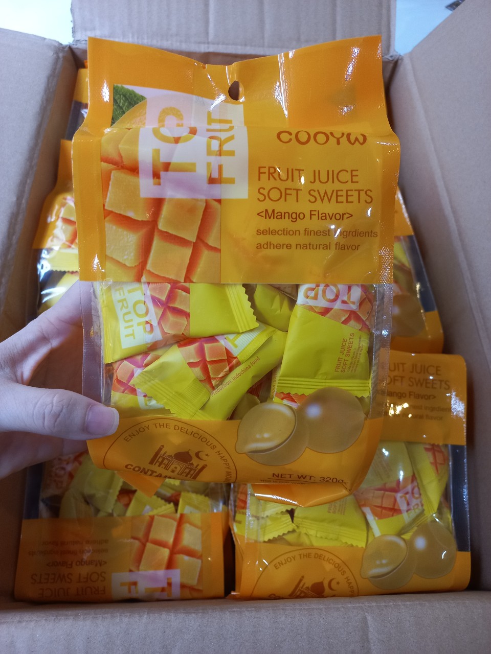 [MANGO CANDY] Gói kẹo dẻo trái cây Top Fruit Coowy 280gr
