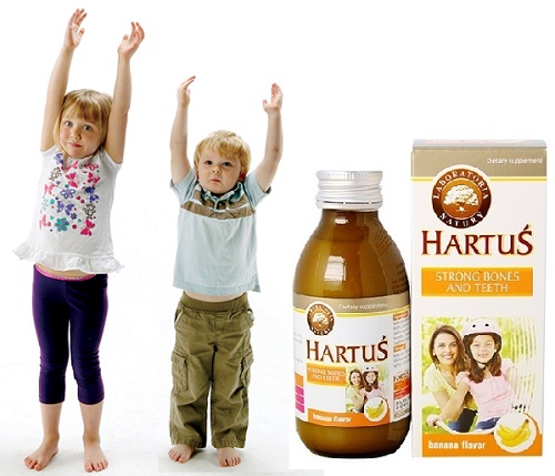Hartus Canxi bổ sung vitamin D3, vitamin K, hấp thụ Canxi tối đa (Lọ 150ml)