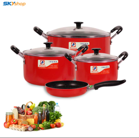 Bộ Nồi Nhôm Duxton (3 Nồi + 1 Chảo 20cm)