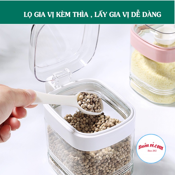 Hộp đựng gia vị 3 hủ, Hũ, lọ đựng gia vị cao cấp - Bộ Hộp đựng gia vị 3 hủ đa năng - Hộp đựng gia vị 3 hủ tiện lợi