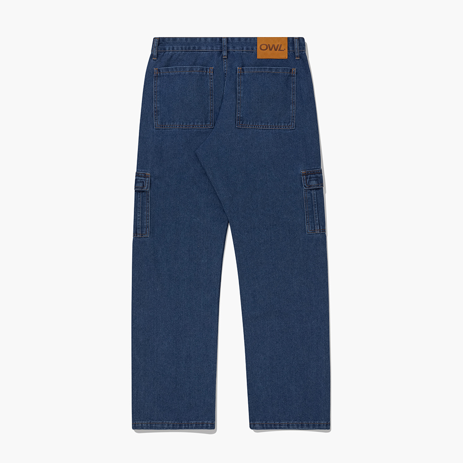 Quần jean Owlbrand Cargo V2/Xanh đậm