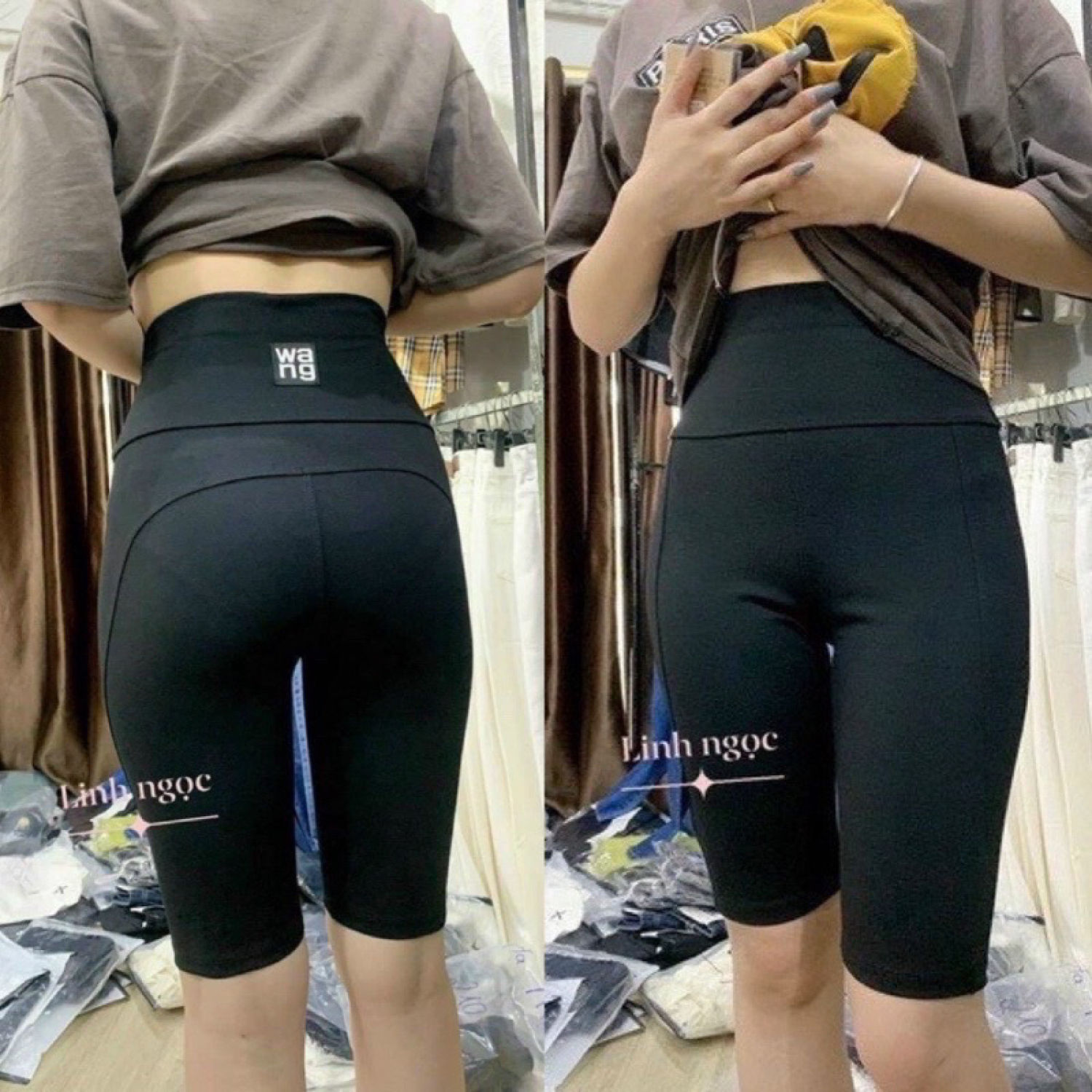 Quần legging wang ngố gen bụng chất siu đẹp