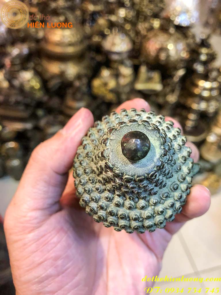 Tượng Đồng Đầu Phật Thích Ca Cao 10cm