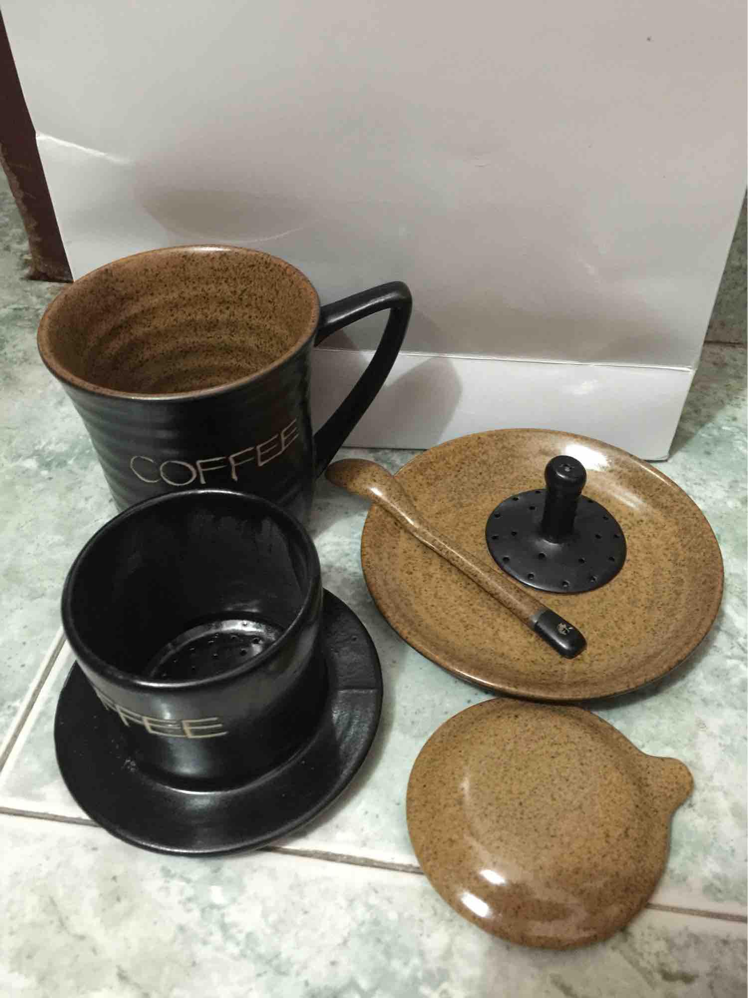 Phin pha cafe gốm sứ Bát Tràng cao cấp