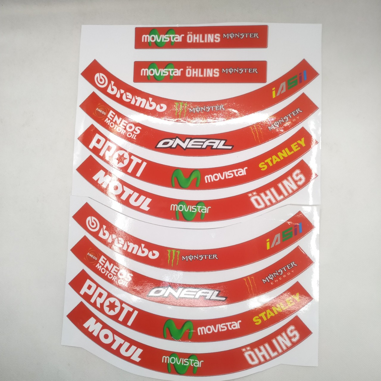 Tem dán vành bản to Full Bánh bộ 16 Miếng 3 lớp, chống nước siêu tốt, sản phẩm sáng bóng cực bền, với họa tiết đặc sắc