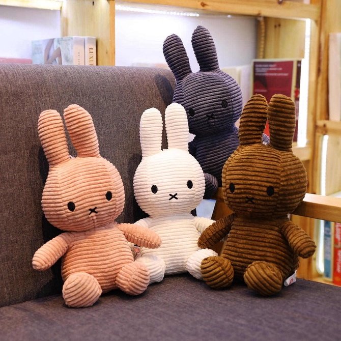 Thú bông thỏ bông Miffy siêu mềm cho bé 30cm