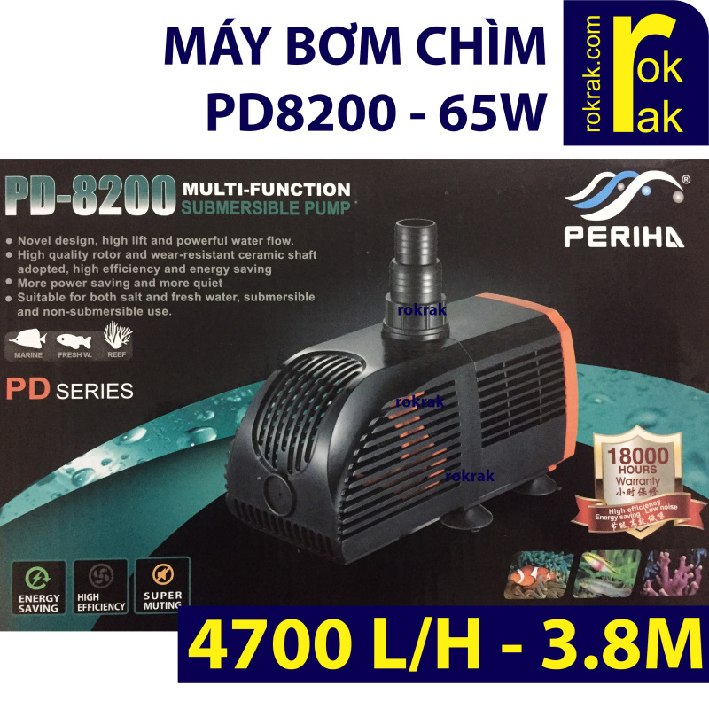 Máy bơm Periha PD8200 65W cho hồ cá