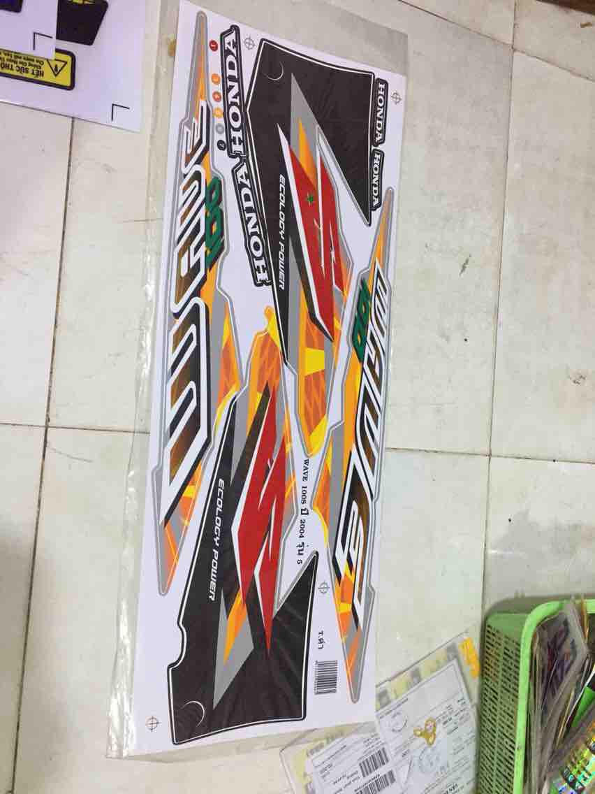 [SHIN DECAL] Tem rời wave S thái mẫu 02