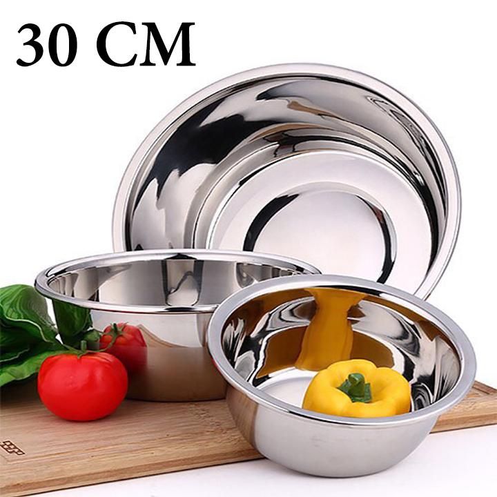 Thau trộn salad inox cao cấp 28CM. Thau inox