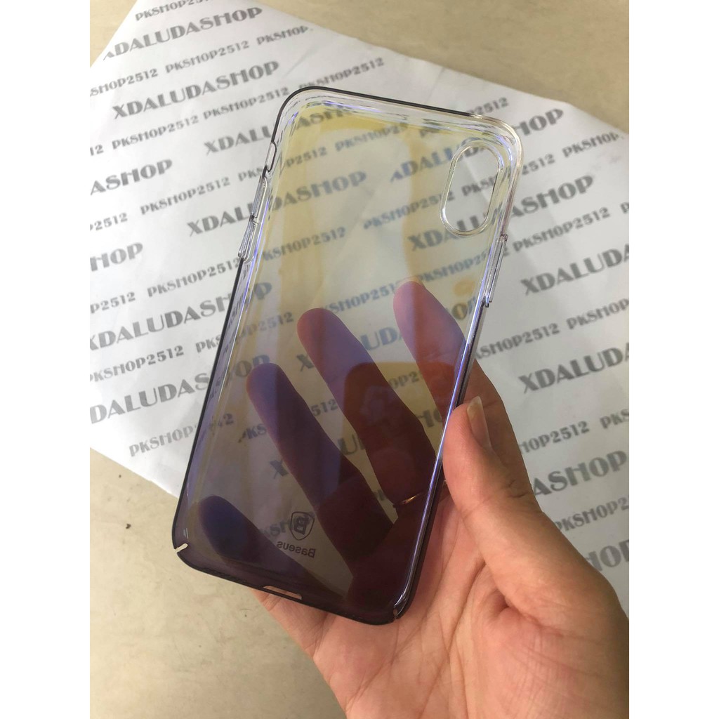 Ốp Lưng Màu Nhựa Cứng iPhone X iPhone 10 Hiệu Baseus Glaze