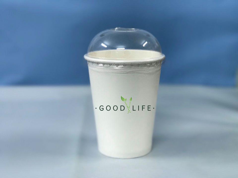 100 Ly giấy 360ml(12oz) trắng + Nắp Cầu