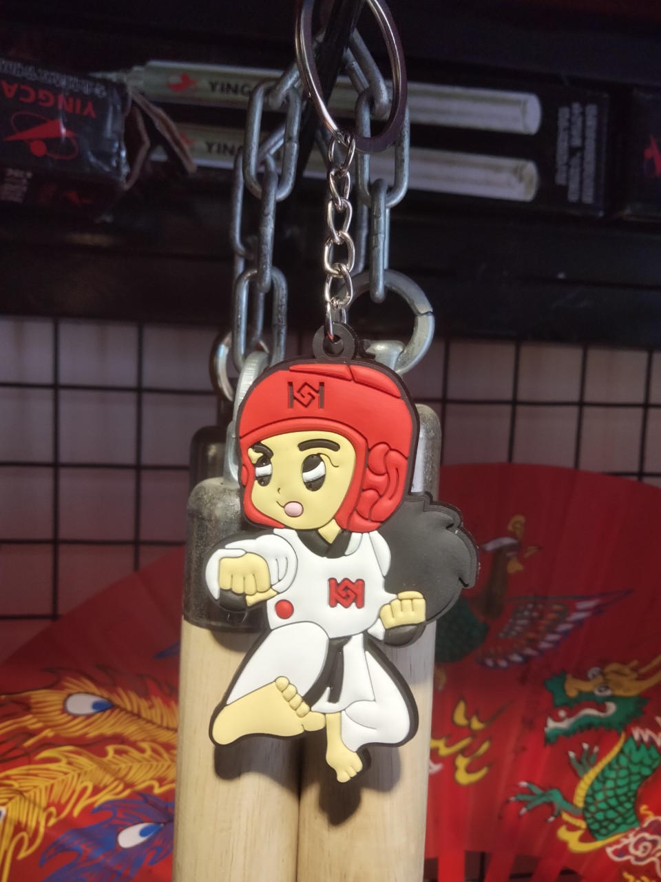 [HCM]{Móc khóa Taekwondo Silicon} nhựa dẻo ailaikit giá rẻ