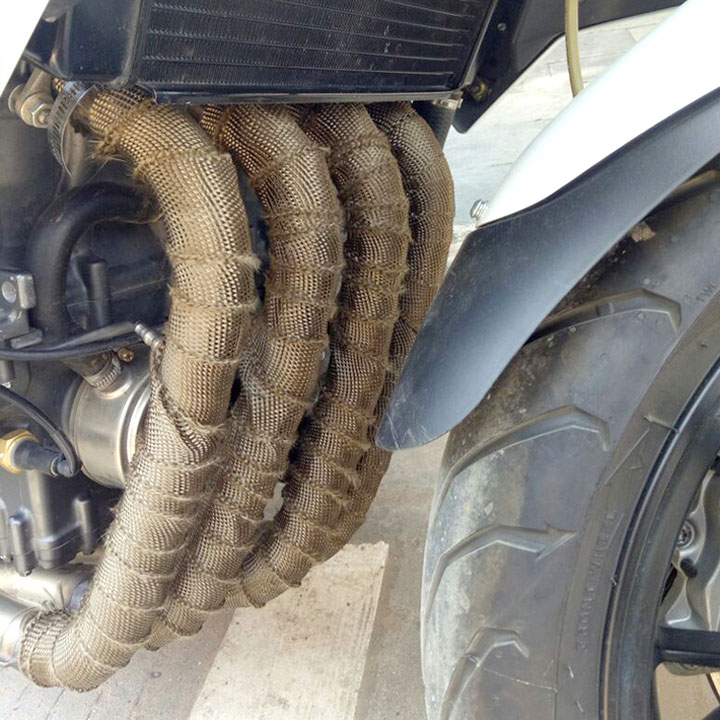 Vải quấn cổ Pô xe máy ô tô