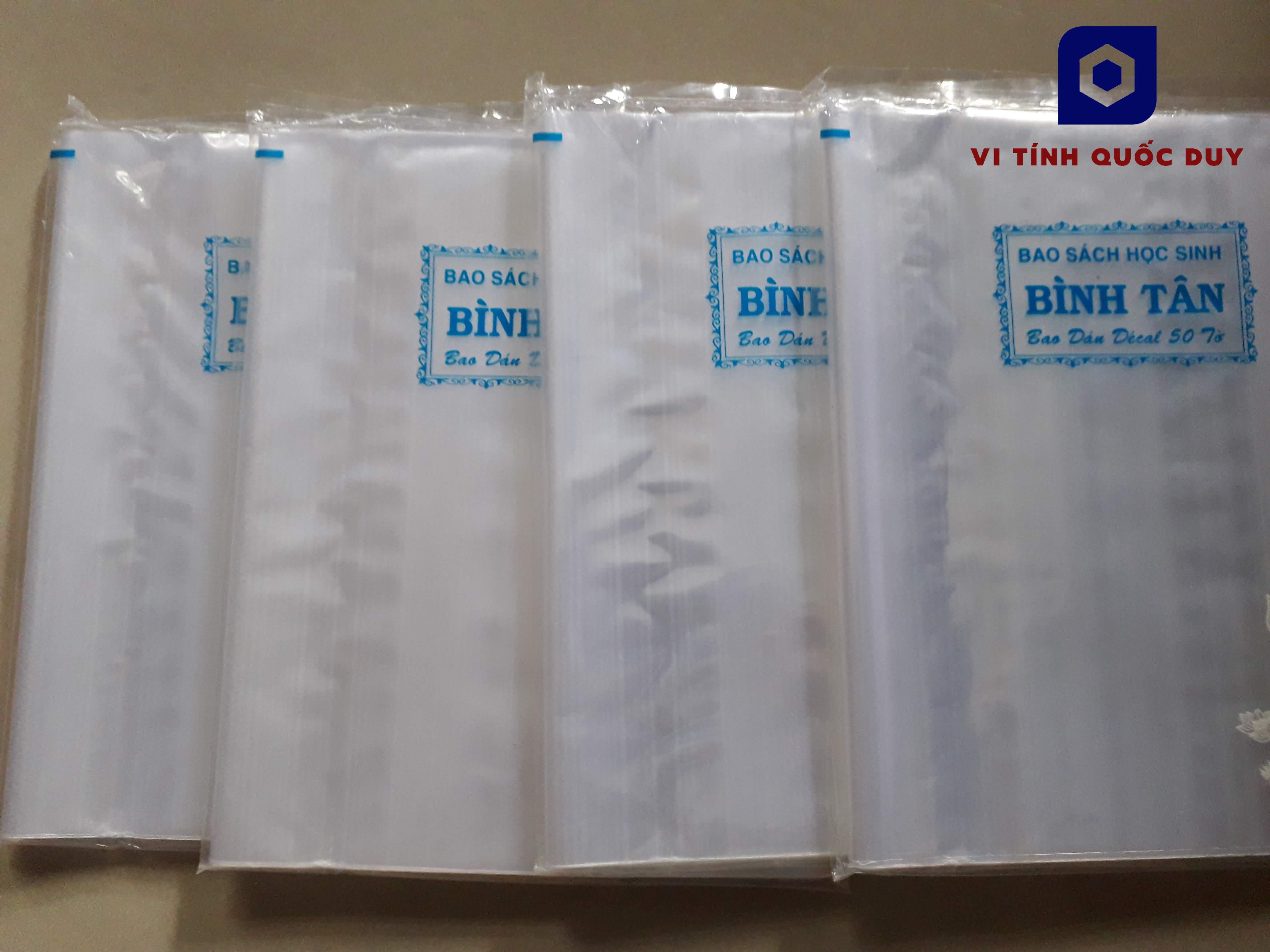 Bao kiếng bao sách học sinh. 1 xấp 50 cái. Khổ 24cm. KT (20 x 24cm). Loại mỏng.