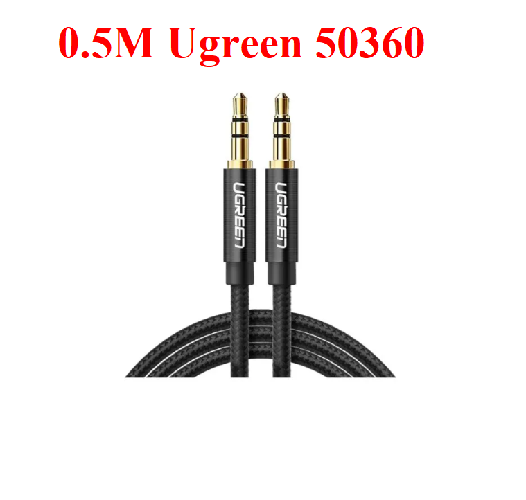 Cáp Audio 3.5mm (M/M) Ugreen ( 0.5m 50360 , 0.5m 10684 / 1.5m 10686 / 3m 10688 ) Chính Hãng