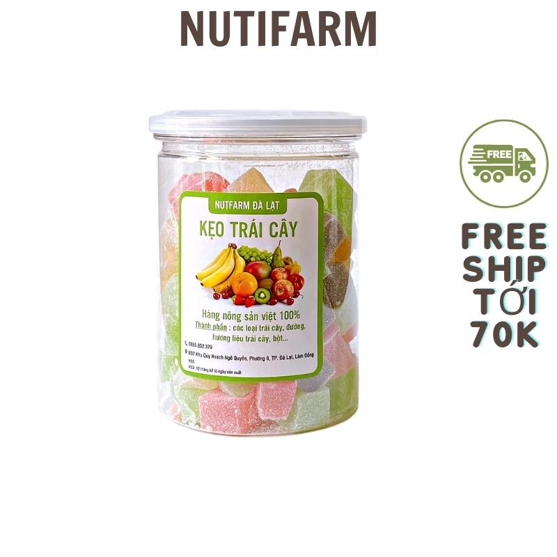 Kẹo dẻo trái cây 400gr NutiFarm đồ ăn vặt đà lạt vừa ngon vừa rẻ