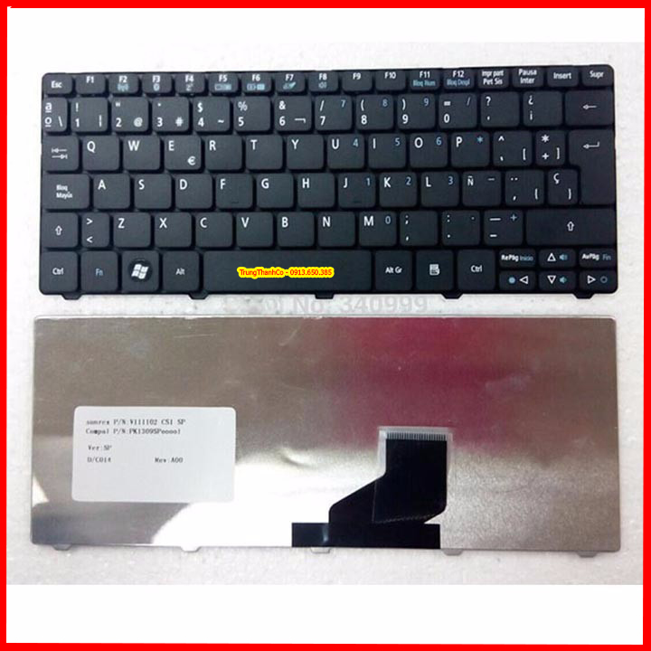 Bàn Phím Laptop Acer D255 Đen