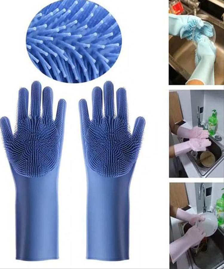 Găng Tay SILICON Rửa Chén, Bát Tạo Bọt Thần Thánh