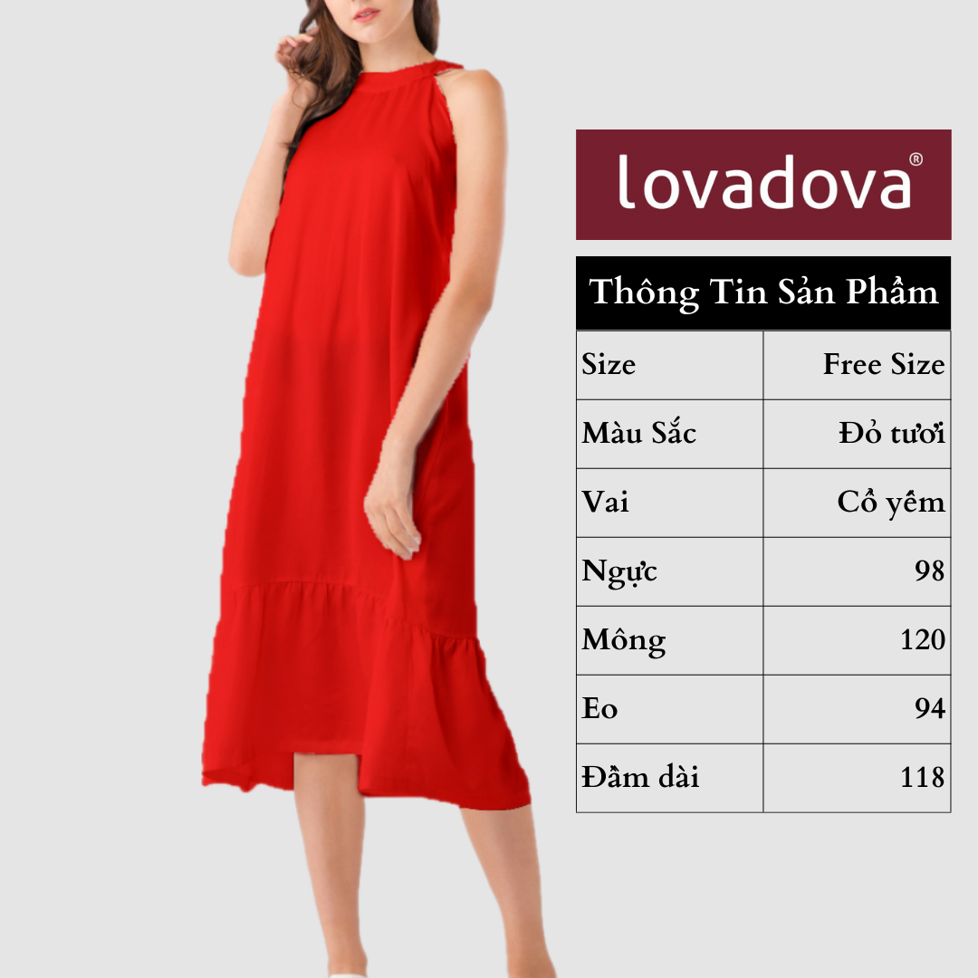 Đầm Maxi Cổ Yếm - Lovadova 18D07C001