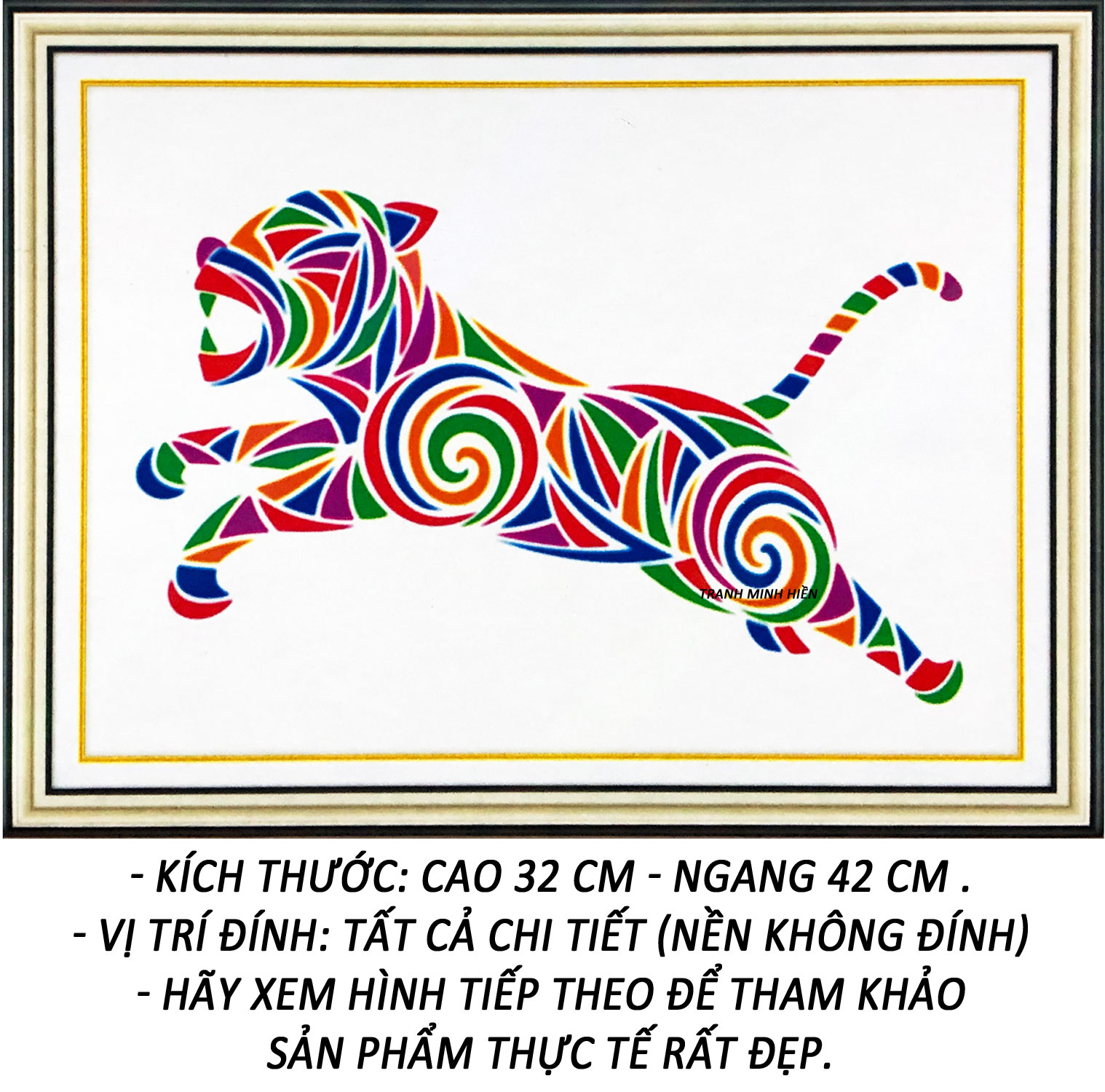 Tranh đính đá 5D -Bình Tulip - Tranh mỹ thuật Minh Hiền