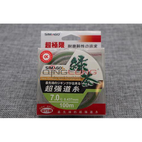 Cước câu cá Simago trà xanh 100m