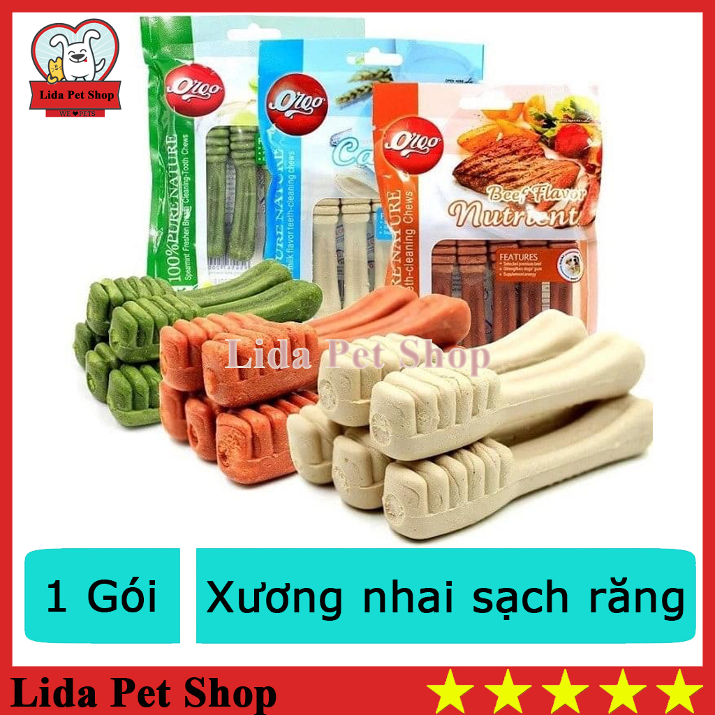 HN- Orgo Xương nhai bổ sung dinh dương, giúp sạch răng miệng - Túi 6 chiếc, bánh thưởng cho chó