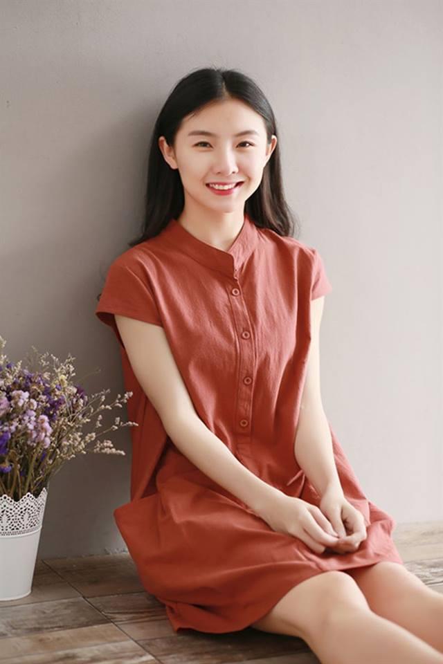 Váy Bầu Nâu Đất Cổ Tàu