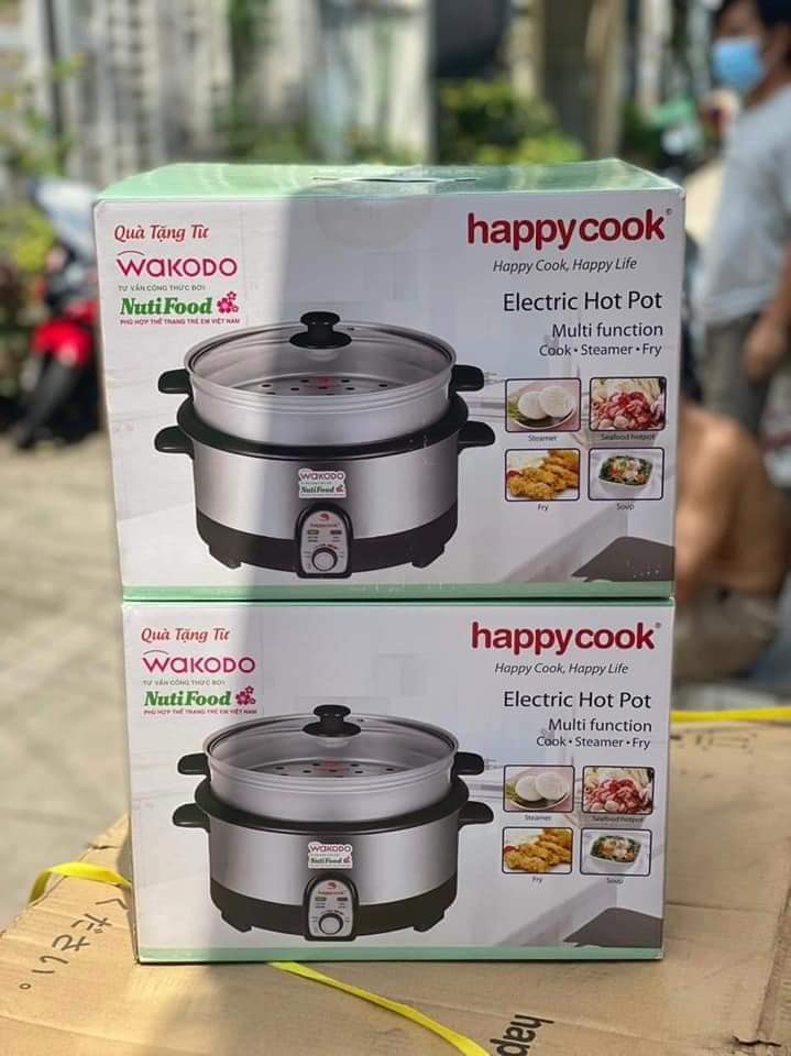 NỒI LẨU HẤP ĐA NĂNG HAPPY COOK 3,5LIT