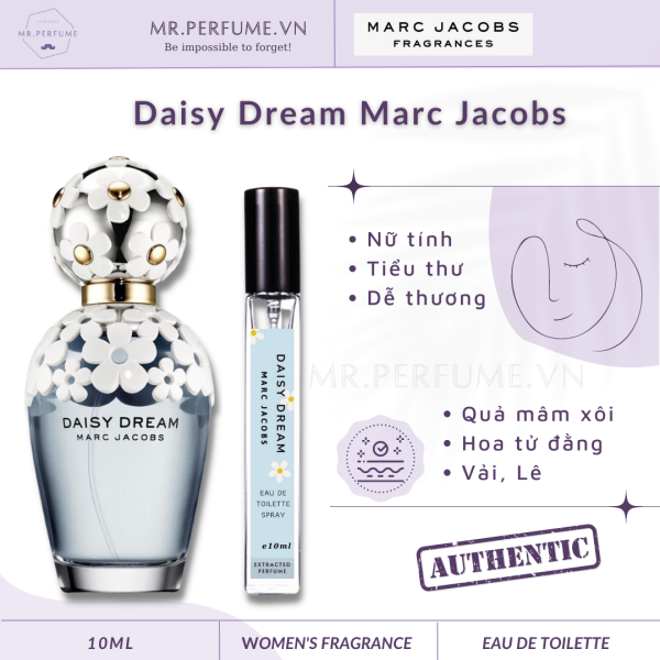 [Freeship+ Quà 29k] [Chiết 10ml] Nước hoa chiết chính hãng nữ Da.isy Dream Marc Jac0b- Mr.Perfume.vn