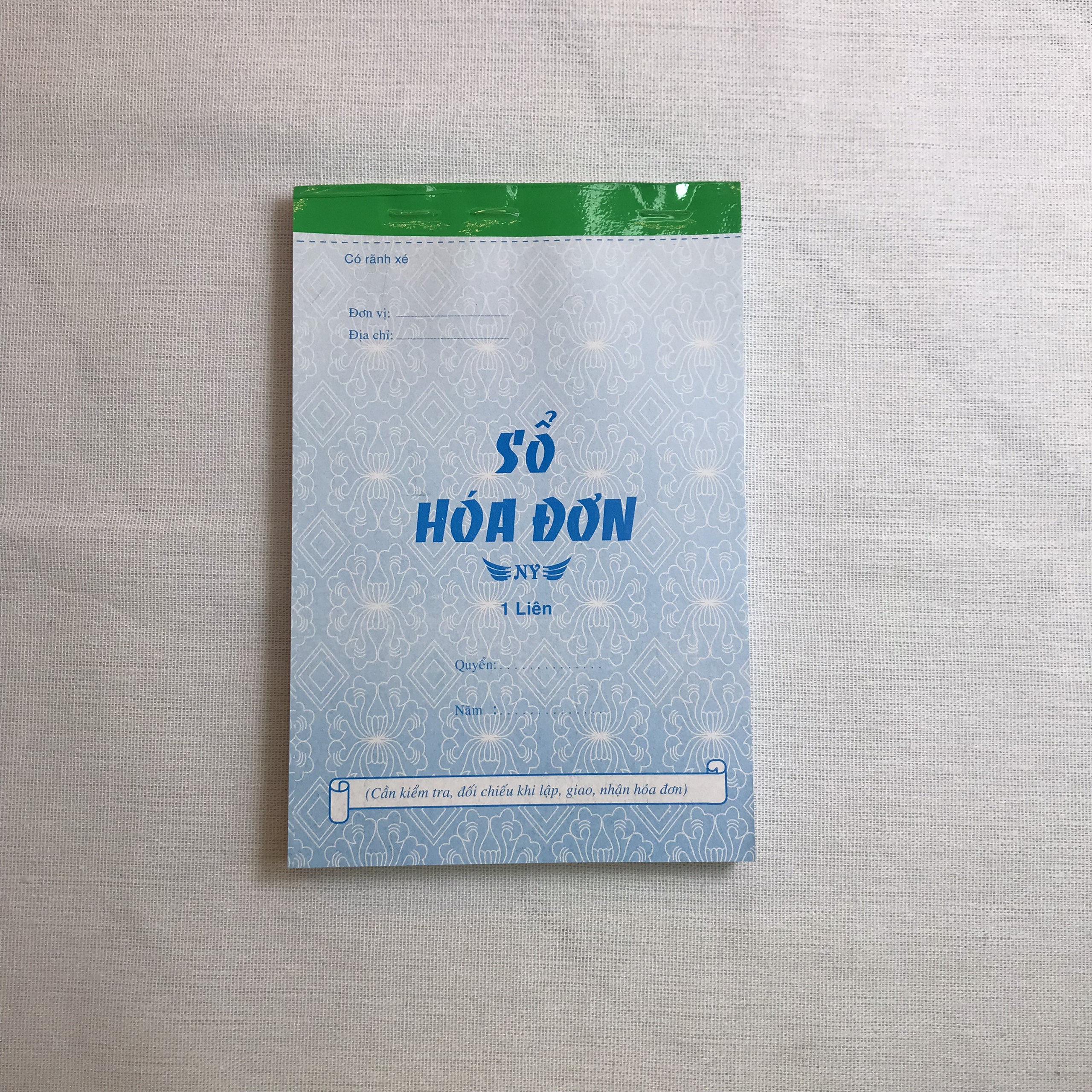 HOÁ ĐƠN 1 LIÊN FO (NY) 100 TỜ