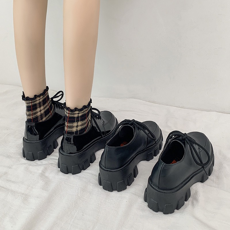 Bốt Nữ Hàn Quốc Hottrend Đế Độn Cổ Thấp Sang Chảnh