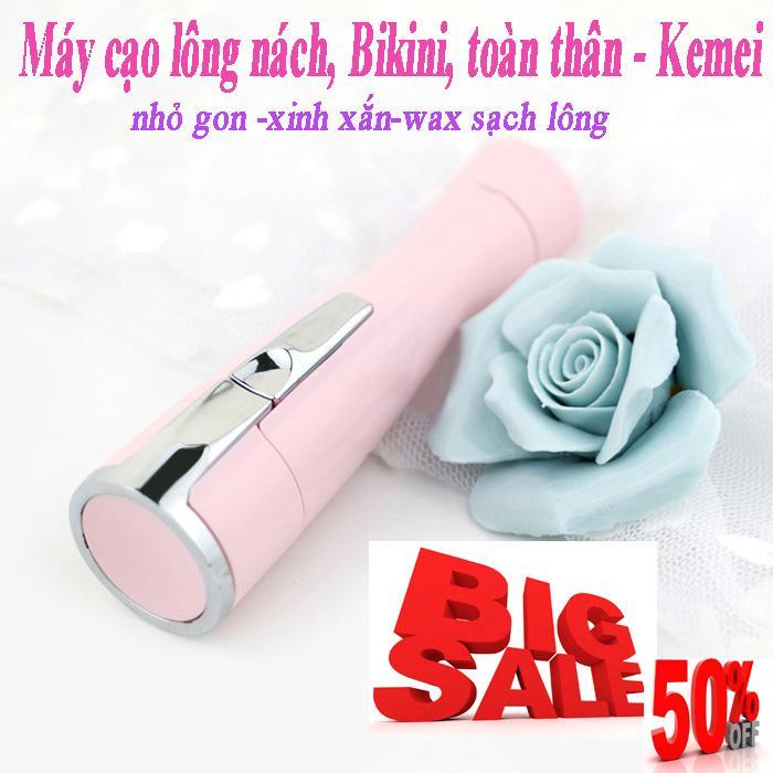 Máy triệt lông vĩnh viễn Máy Cạo Lông Kemei –wax lông tay, lông chân, ria mép cực sạch, không sợ đau rát, bảo hành 1 đổi 1, May Store giảm giá sốc 50% tốt nhất
