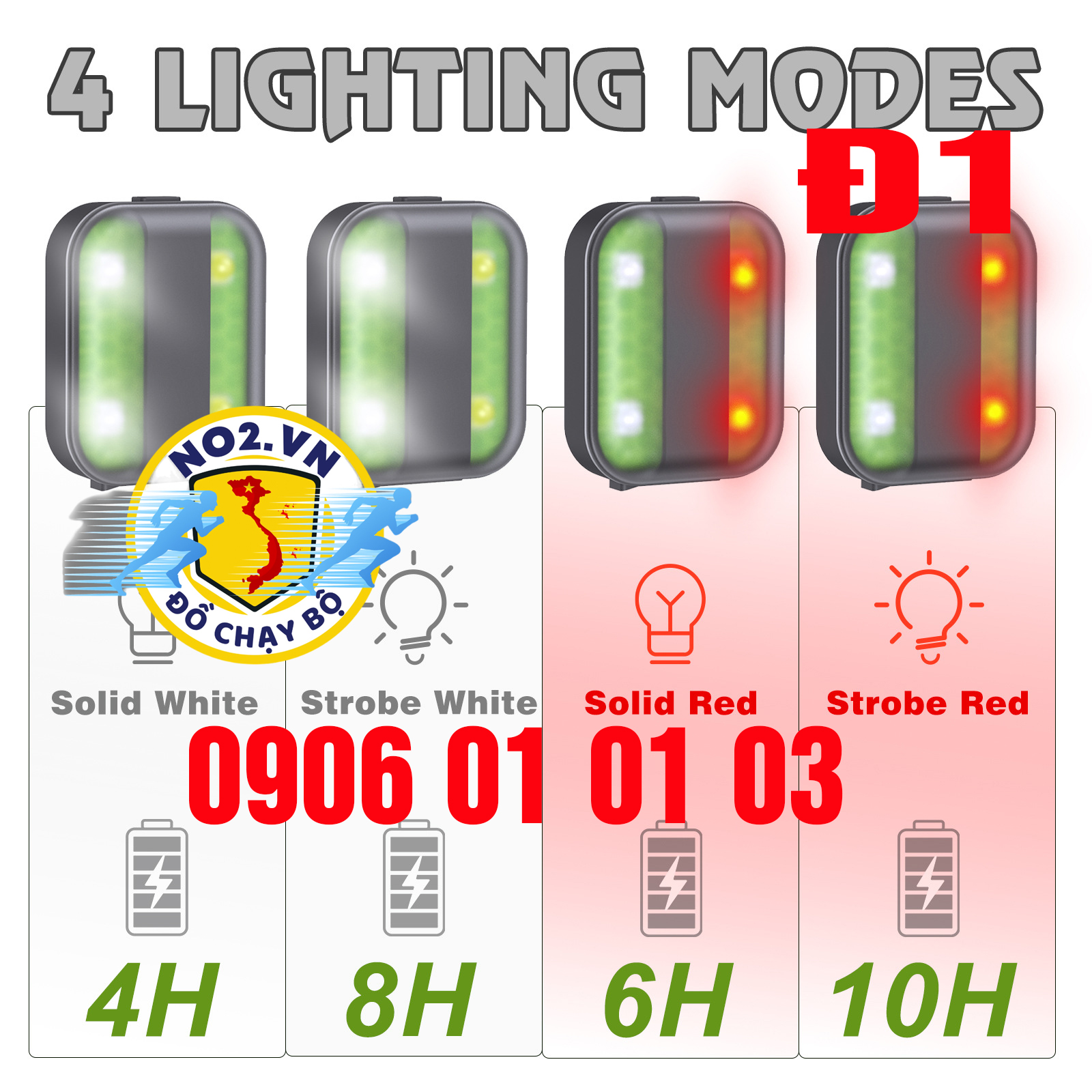 Đèn led chạy bộ  và đạp xe ban đêm