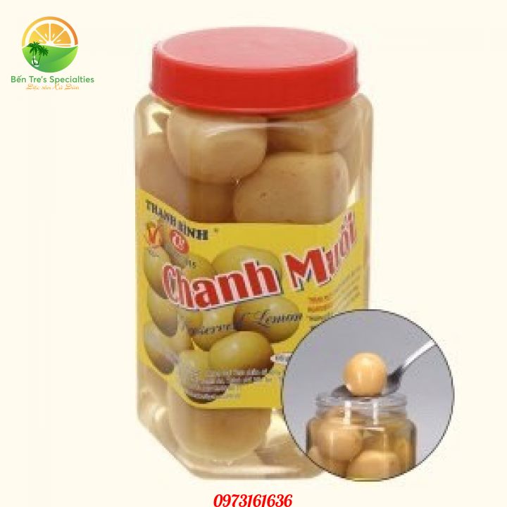 Chanh muối Thanh Bình ( Hủ nhựa 900g)- đồ ăn vặt