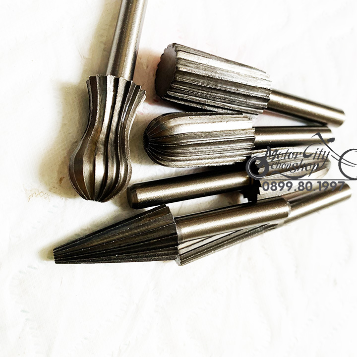 Bộ 6 đầu mài gỗ thép Carbon dùng Diy cao cấp