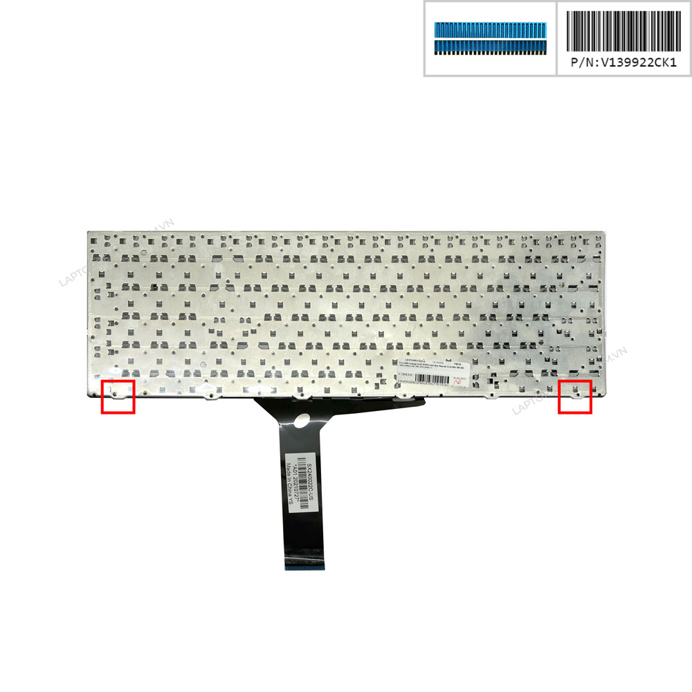 Bàn phím MSI GE60 V139922CK1 US Phím đen Chữ trắng Không tai bất ốc Số Kèm khung tương thích GT60 GE70 GT70