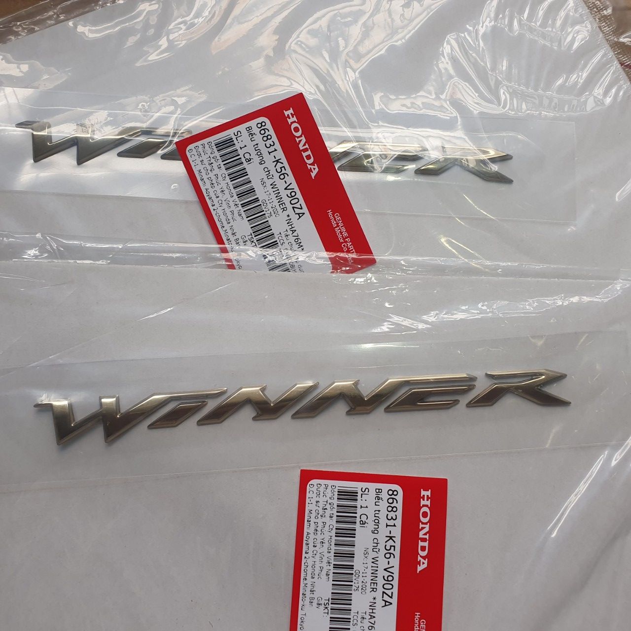 TEM SƯỜN HONDA WINNER V1 MÀU VÀNG