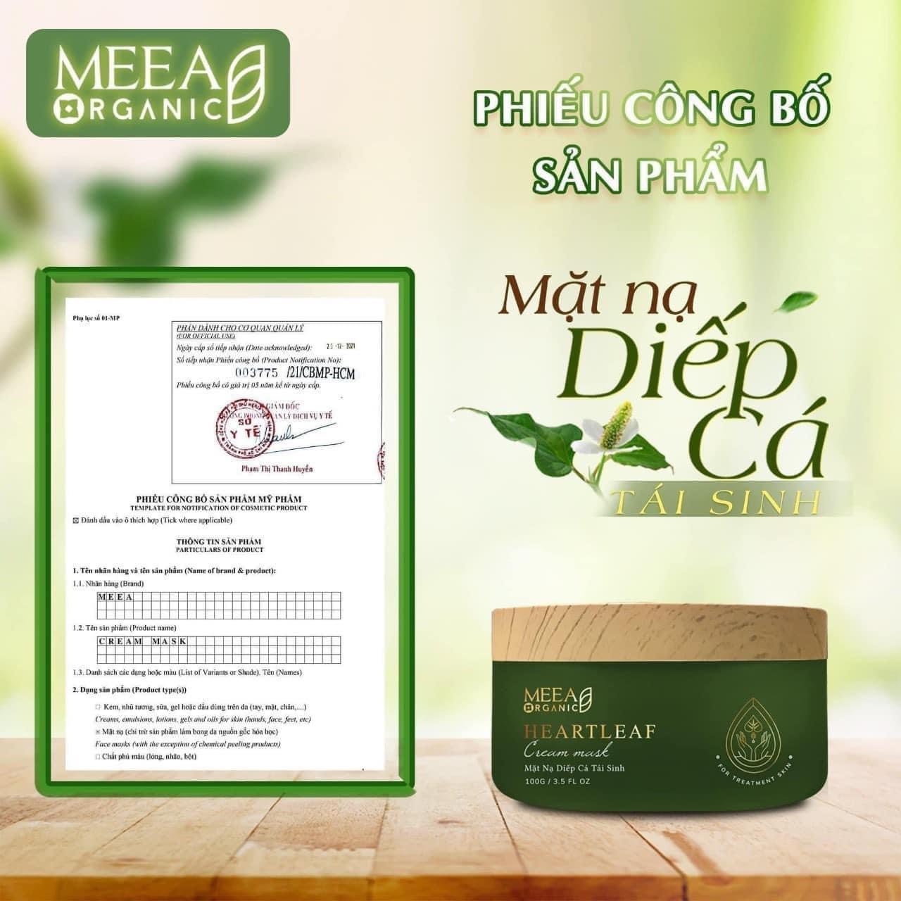 [ CHÍNH HÃNG 100%] MẶT NẠ DIẾP CÁ 𝐌𝐄𝐄𝐀 𝐎𝐑𝐆𝐀𝐍𝐈𝐂 TÁI SINH CHO LÀN DA